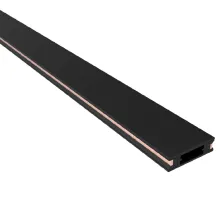 Slim Ράγα Οροφής Varrio 1m Μαύρη 16.7x4.5mm Με Τάπες 40VDC