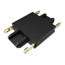 Σύνδεσμος Ευθεία Slim Ράγας Οροφής Varrio Μαύρος 40VDC 27x17x4.5mm