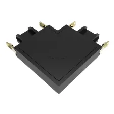 Σύνδεσμος Γωνία (Οροφή-Οροφή) Slim Ράγας Οροφής Varrio Μαύρος 40VDC 28x28x4.5mm