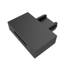 Τερματική Τάπα Slim Ράγας Οροφής Varrio Μαύρος 40VDC 17x16x4.5mm 1ΤΜΧ