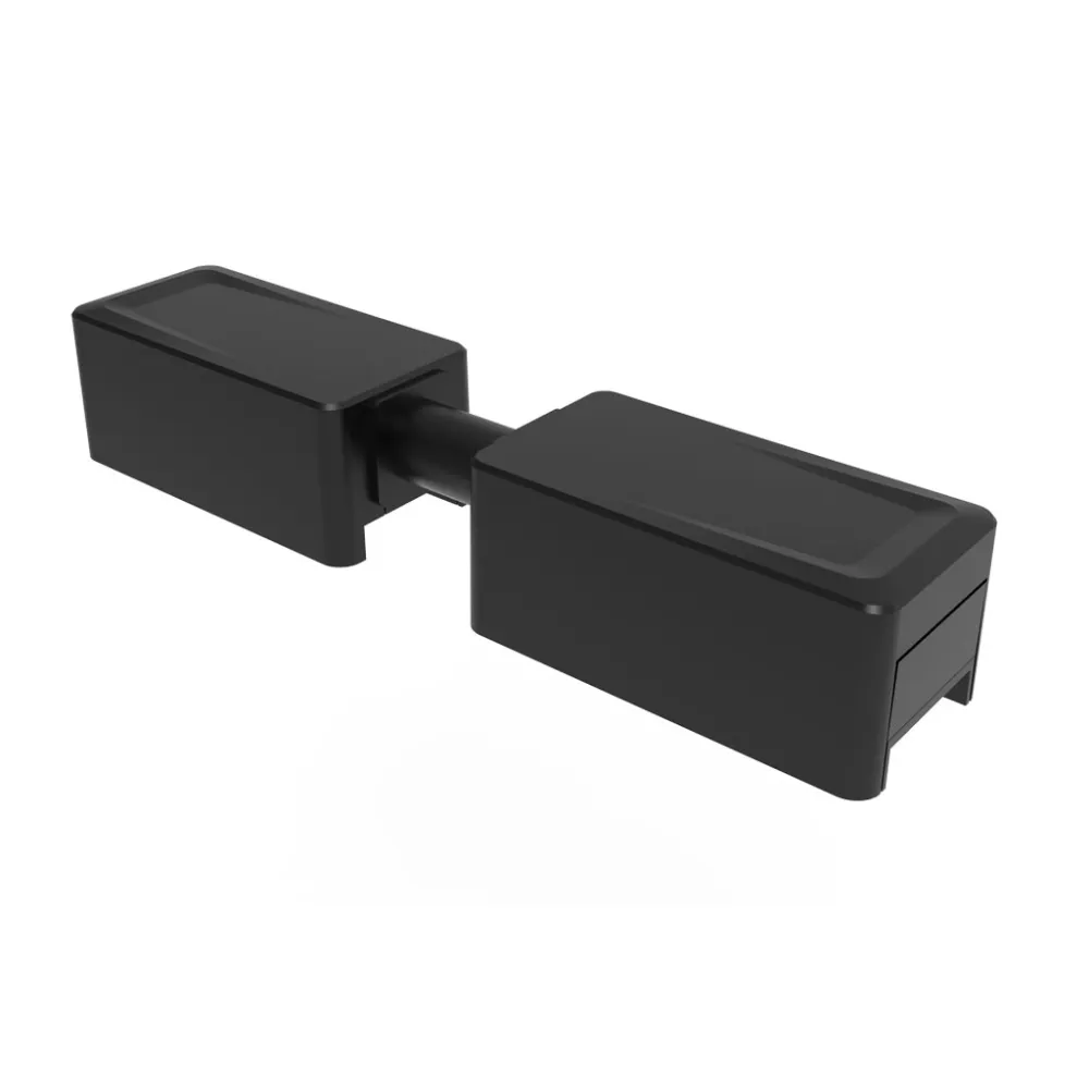 Σύνδεσμος Ευθεία Με Καλώδιο Slim Ράγας Οροφής Varrio Μαύρος 40VDC 120x25x21mm