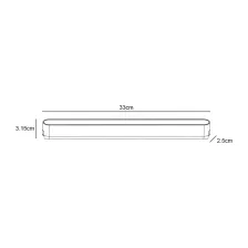 Γραμμικό Φωτιστικό Varrio 1 Μαύρο 16W CCT3 3000-4000-5000K Tuya Wifi 90° CRI90  l33d2.5h3.15cm,40V