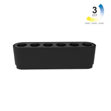 Γραμμικό Φωτιστικό Varrio 2 Μαύρο 6W CCT3 3000-4000-5000K Tuya Wifi 36°CRI90  l11.45d2.5h3.15cm,40V