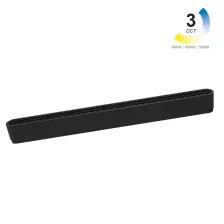 Γραμμικό Φωτιστικό Varrio 3 Μαύρο 16W CCT3 3000-4000-5000K Tuya Wifi 60° CRI90  l33d2.5h3.15cm,40V