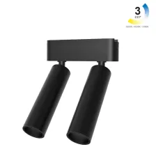 Κινητό Φωτιστικό Varrio 5  Μαύρο 2x7W CCT3 3000-4000-5000K Wifi 24° CRI90  l11.4d3.1h10.15cm,40Vdc