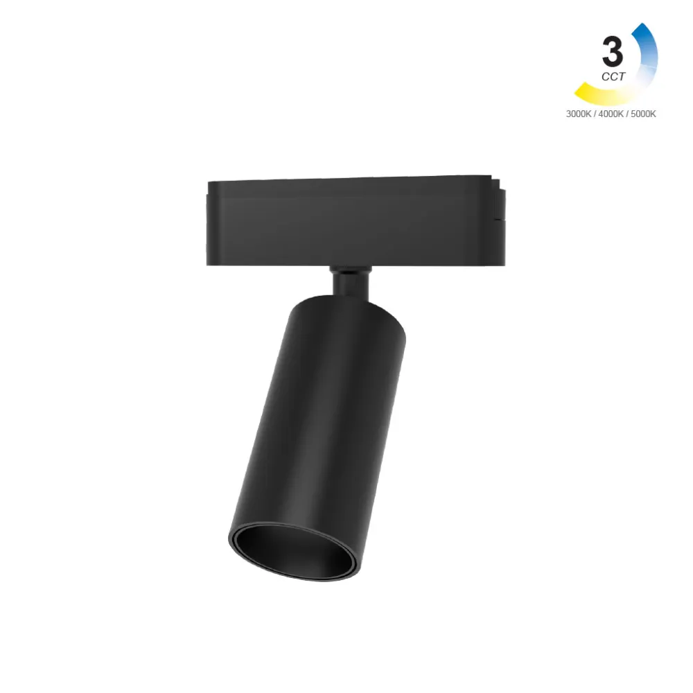 Κινητό Φωτιστικό Varrio 6  Μαύρο 12W CCT3 3000-4000-5000K Wifi 24° CRI90  l11.4d4.5h13.6cm,40V