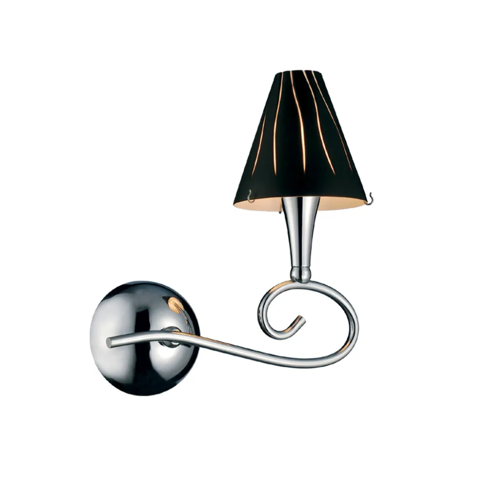 Επίτοιχο Φωτιστικό LUNA BLACK 1xG9 (Δεξιά Κατεύθυνση) (l.26-h.26cm)