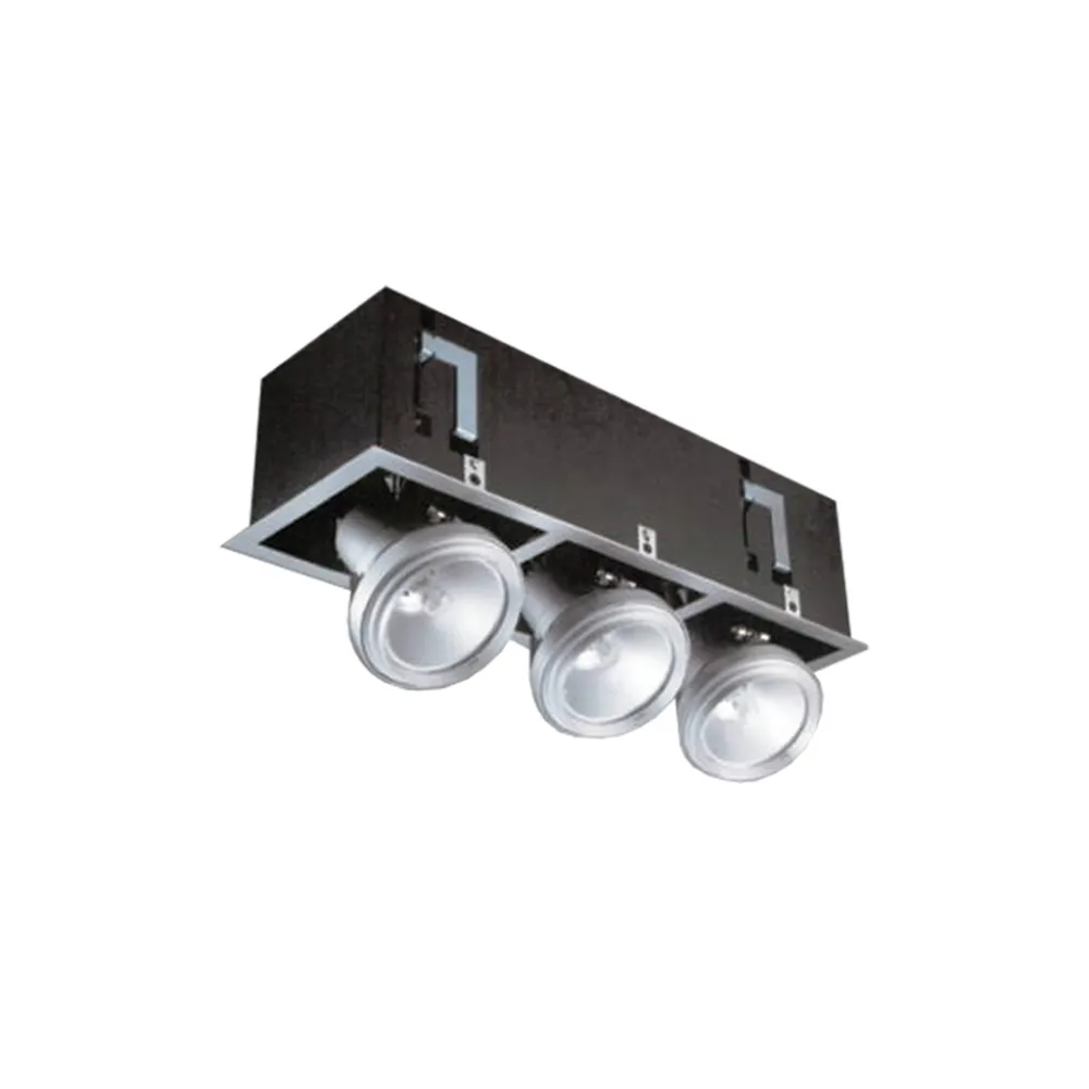 Φωτιστικό χωνευτό HQI 3x150W Ασημί XF-003 AB