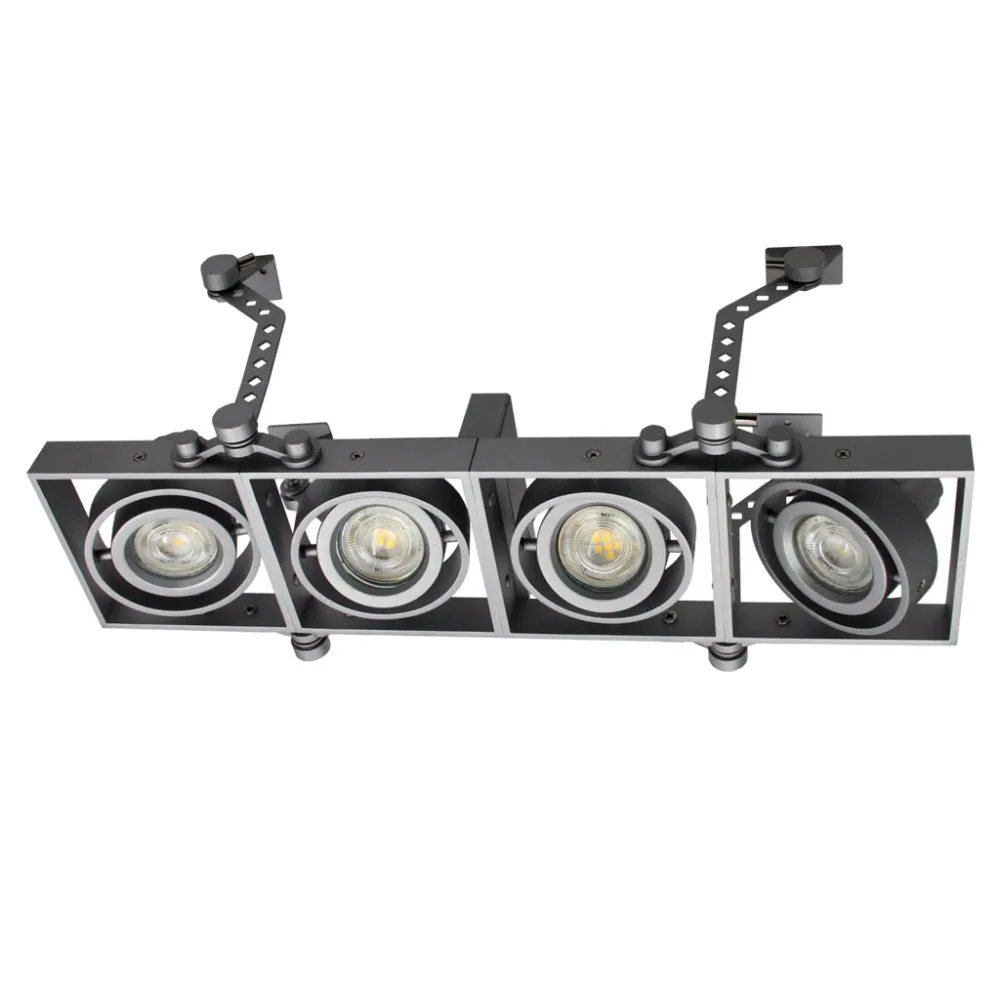 Κινητό Φωτιστικό Οροφής XF-GB 4 Ασημί 4XGu10 4x50W 230V@