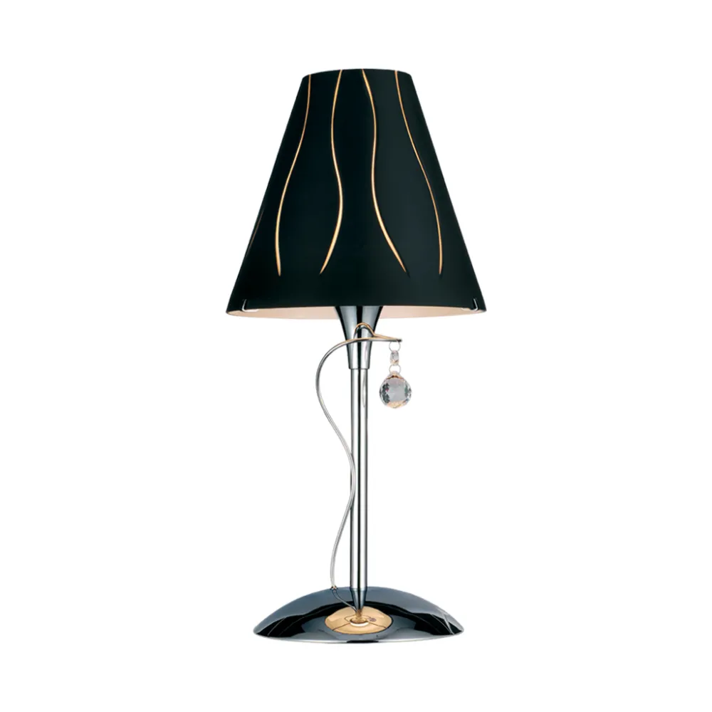 Επιτραπέζιο Φωτιστικό LUNA BLACK 1xE27 (d.20-h.52cm)