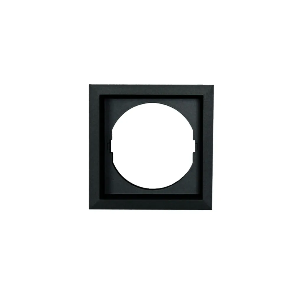 Μονό πλαίσιο Square 8844 Μαύρο