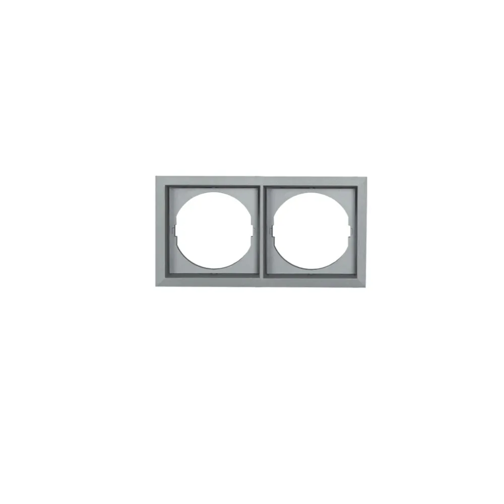 Διπλό πλαίσιο Square 8844 Ασημί @