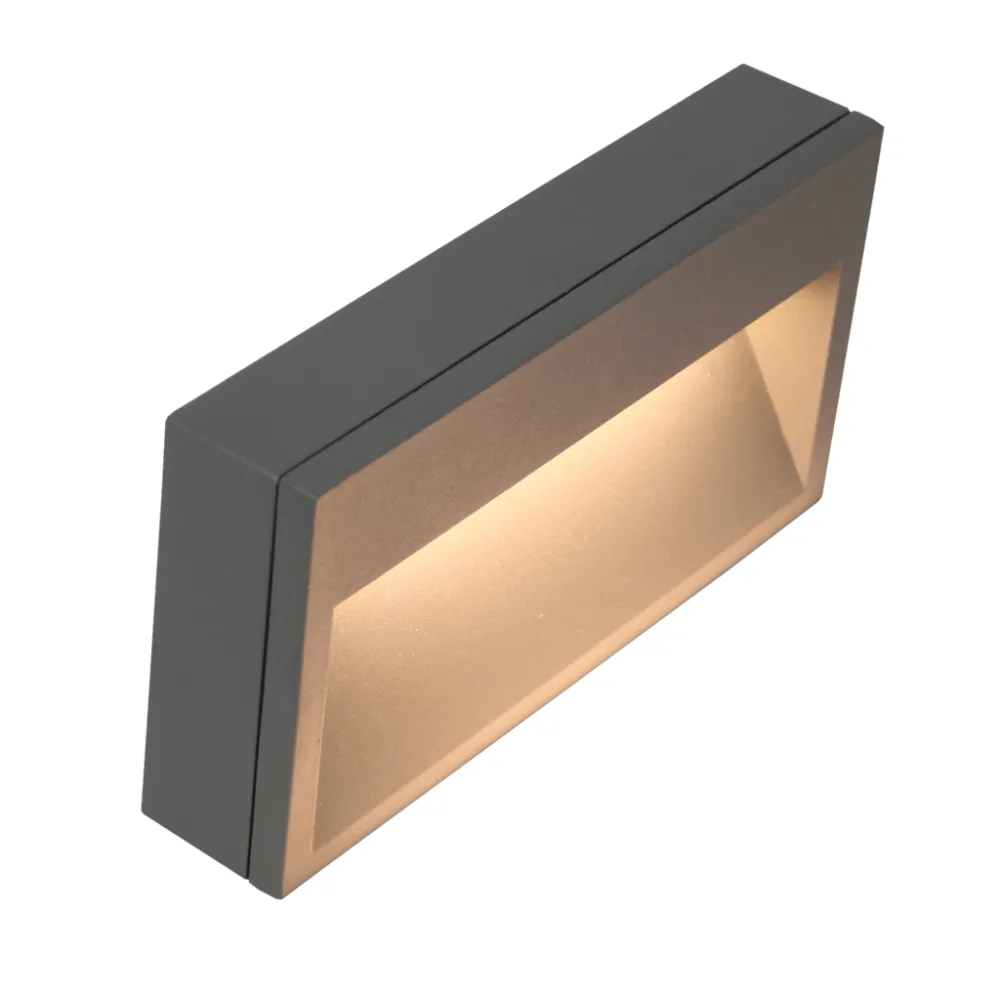 Εξωτερικό Ασύμμετρο Φωτιστικό Flor Led 9W 3000K IP65 Ανθρακί h10.6w20.4d4cm