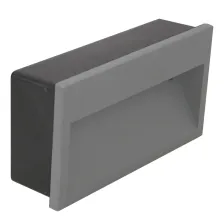 Χωνευτό Ασύμμετρο Φωτιστικό Flor Led 9W 3000K IP65 Ανθρακί h10.86w20.4d6.5cm