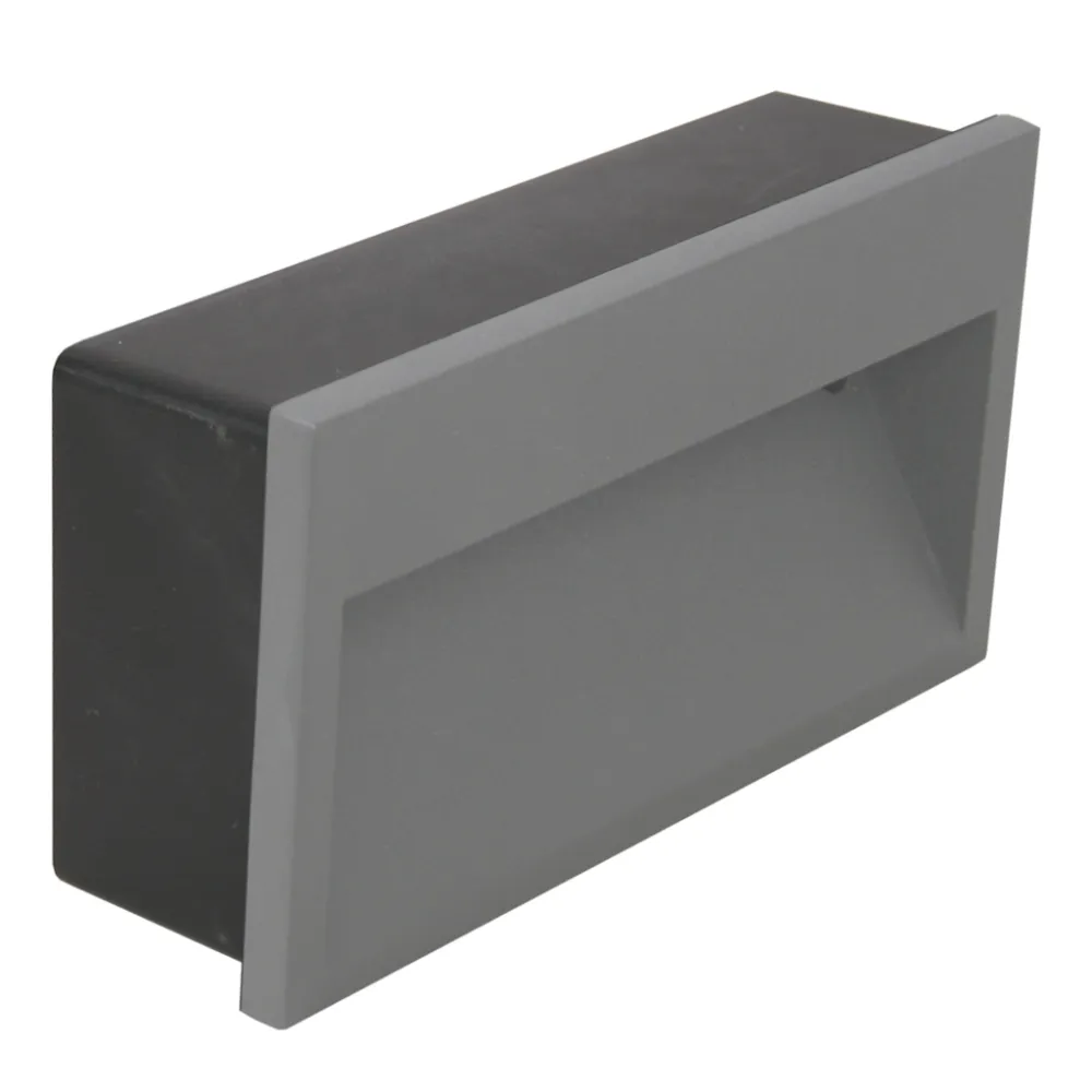 Χωνευτό Ασύμμετρο Φωτιστικό Flor Led 9W 3000K IP65 Ανθρακί h10.86w20.4d6.5cm