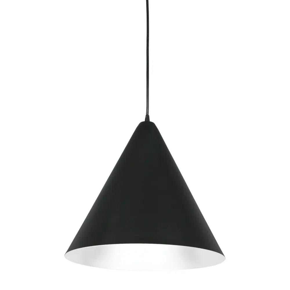 Κρεμαστό Φωτιστικό FERARA Μαύρο 1xE27 (d.35-h.30cm)