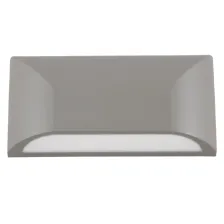 Επίτοιχο Φωτιστικό Sol Ασημί 6W 3000K 730lm IP65