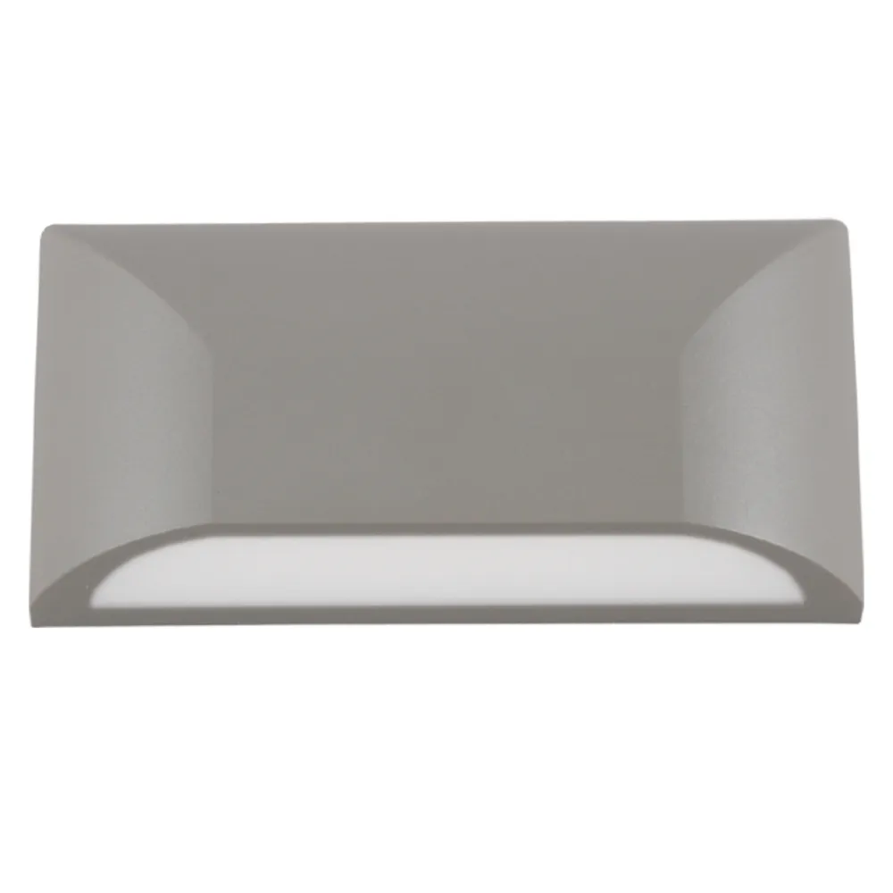 Επίτοιχο Φωτιστικό Sol Ασημί 6W 3000K 730lm IP65