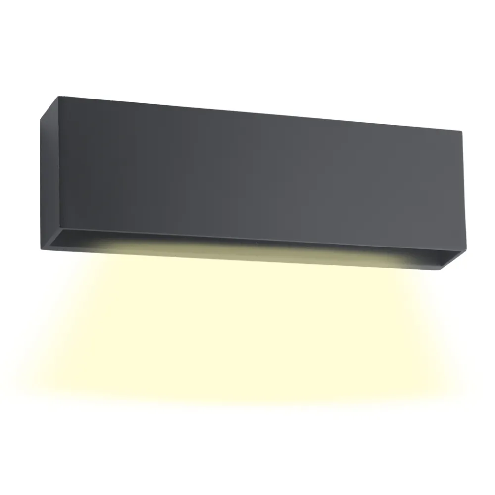 Επίτοιχο Φωτιστικό Led Book 7W 3000K IP65 Ανθρακί w23.5d4h8cm Seaside Class,UV protected