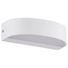 Επίτοιχο Φωτιστικό Zip Λευκό Led 8W 3000K IP65 Seaside class-ABS/PC