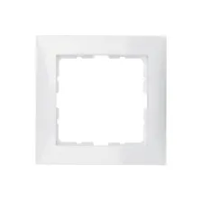 Πλαίσιο Hager Μονό S1 Λευκό Γυαλιστερό