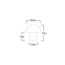 Κολώνα 14.5cm Φωτιστικού Manitari Λευκό Τσιμέντο