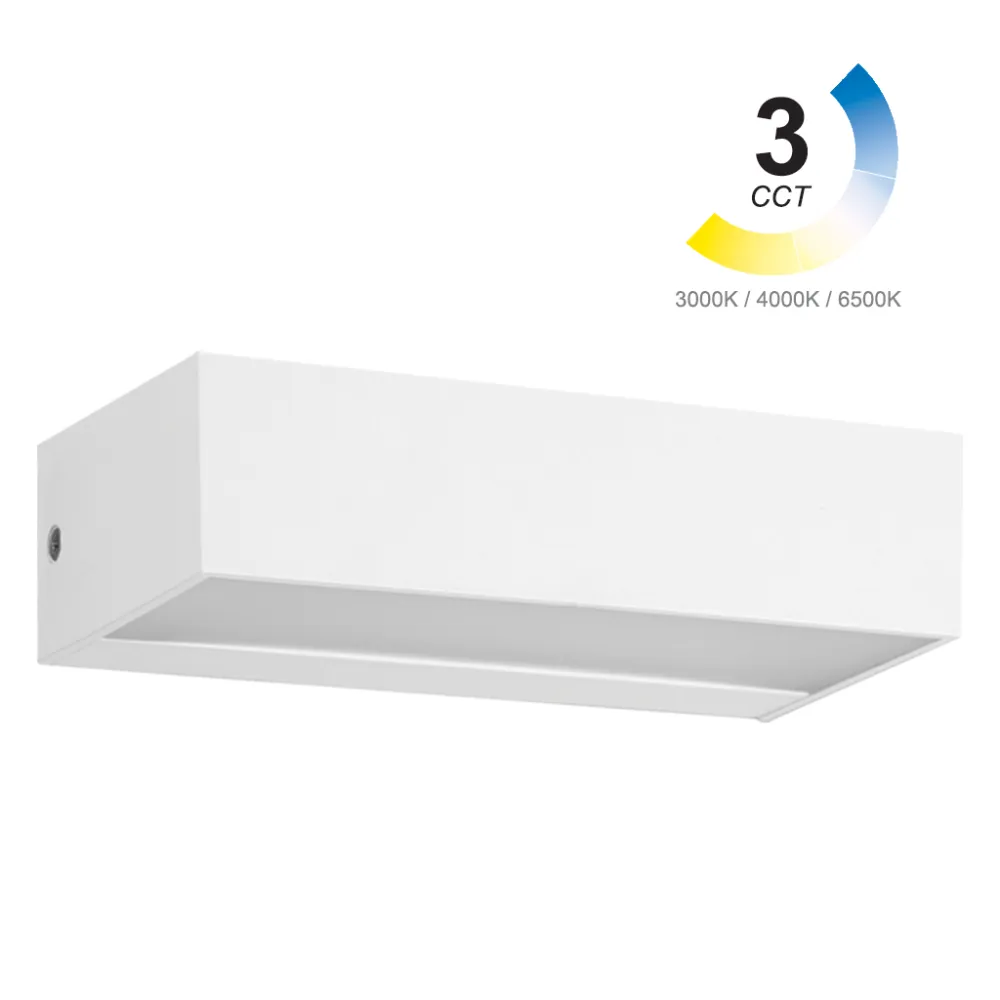 Επίτοιχο φωτιστικό Brick Led 9W Λευκό 3CCT Change 3000/4000/6500K IP65
