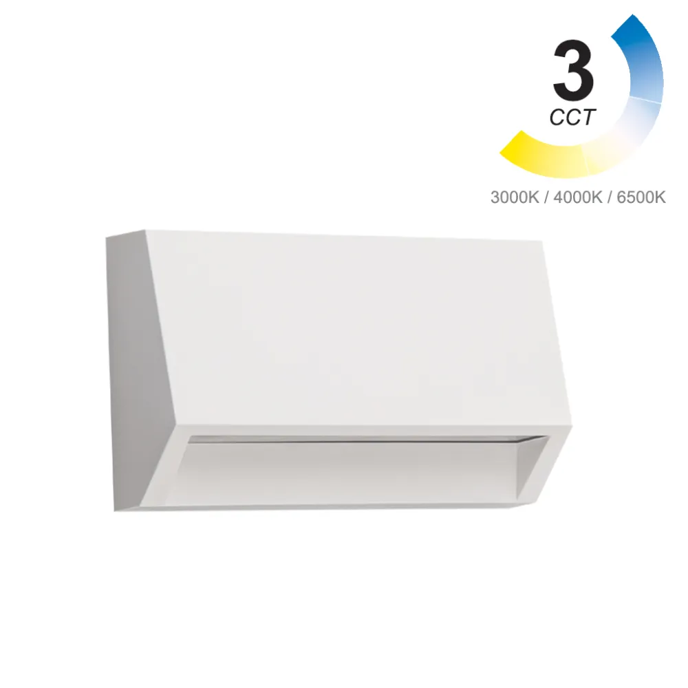 Επίτοιχο Φωτιστικό Tao Led 2W Λευκό 3CCT Change 3000/4000/6500K IP65 PC Seaside Class 50°