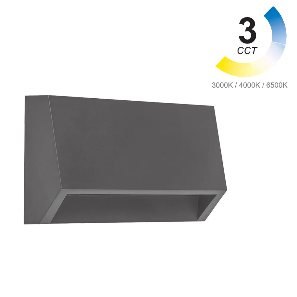 Επίτοιχο Φωτιστικό Tao Led 2W Ανθρακί 3CCT Change 3000/4000/6500K IP65 PC Seaside Class 50°