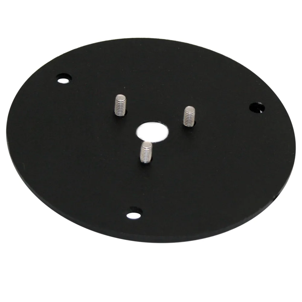 Βάση Φωτιστικού Nest Σταθερής τοποθέτησης Μαύρη 10cm με κατάλληλες βίδες τοποθέτησης σε επιφάνεια