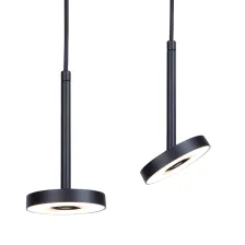 Κρεμαστό Φωτιστικό Nest Led 12W 3000K Μαύρο IP65  d11h20cm με καλώδιο 1.8m 230V