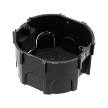 Κουτί Διακοπτών Συνδεόμενo Frame d7.5h4.1cm Μαύρο Πλαστικό 400V