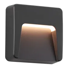 Επίτοιχο Φωτιστικό Step Led 2W Μαύρο 3CCT Change 3000/3500/4000K IP65 PC Seaside Class