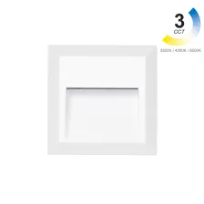 Φωτιστικό Shadow 2 Led 2W 3CCT change 3000-4000-6500Κ IP65 Λευκό h12.5w12.5d2.7cm