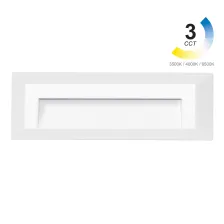 Φωτιστικό Shadow 1 Led 3W 3CCT change 3000-4000-6500Κ IP65 Λευκό h23w8d2.7cm