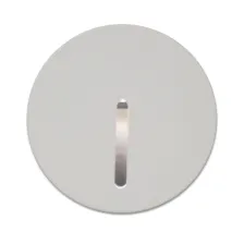 Στρογγυλό Κάλυμμα Φωτιστικού Mikro Λευκό Για Δέσμη Τύπου Λεπίδα 24° Χωρίς Sensor d9.1cm Αλουμίνιο