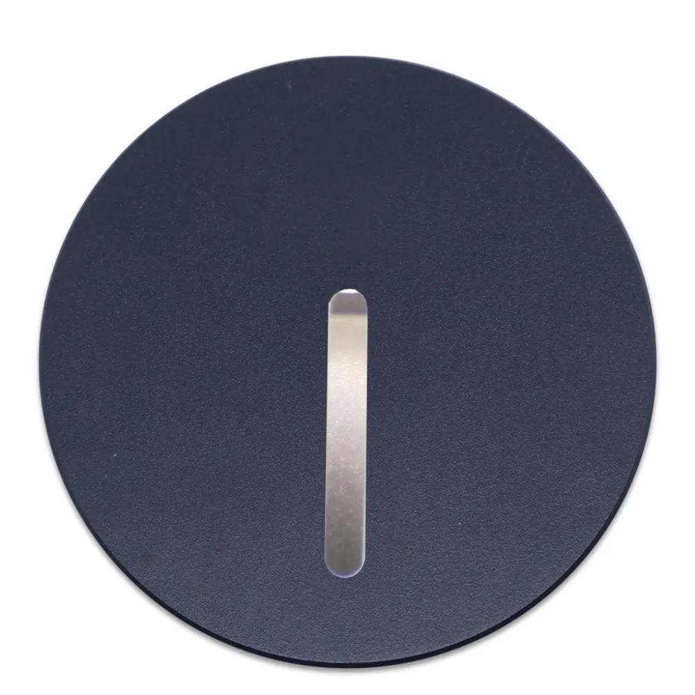 Στρογγυλό Κάλυμμα Φωτιστικού Mikro Μαύρο Για Δέσμη Τύπου Λεπίδα 24° Χωρίς Sensor d9.1cm Αλουμίνιο