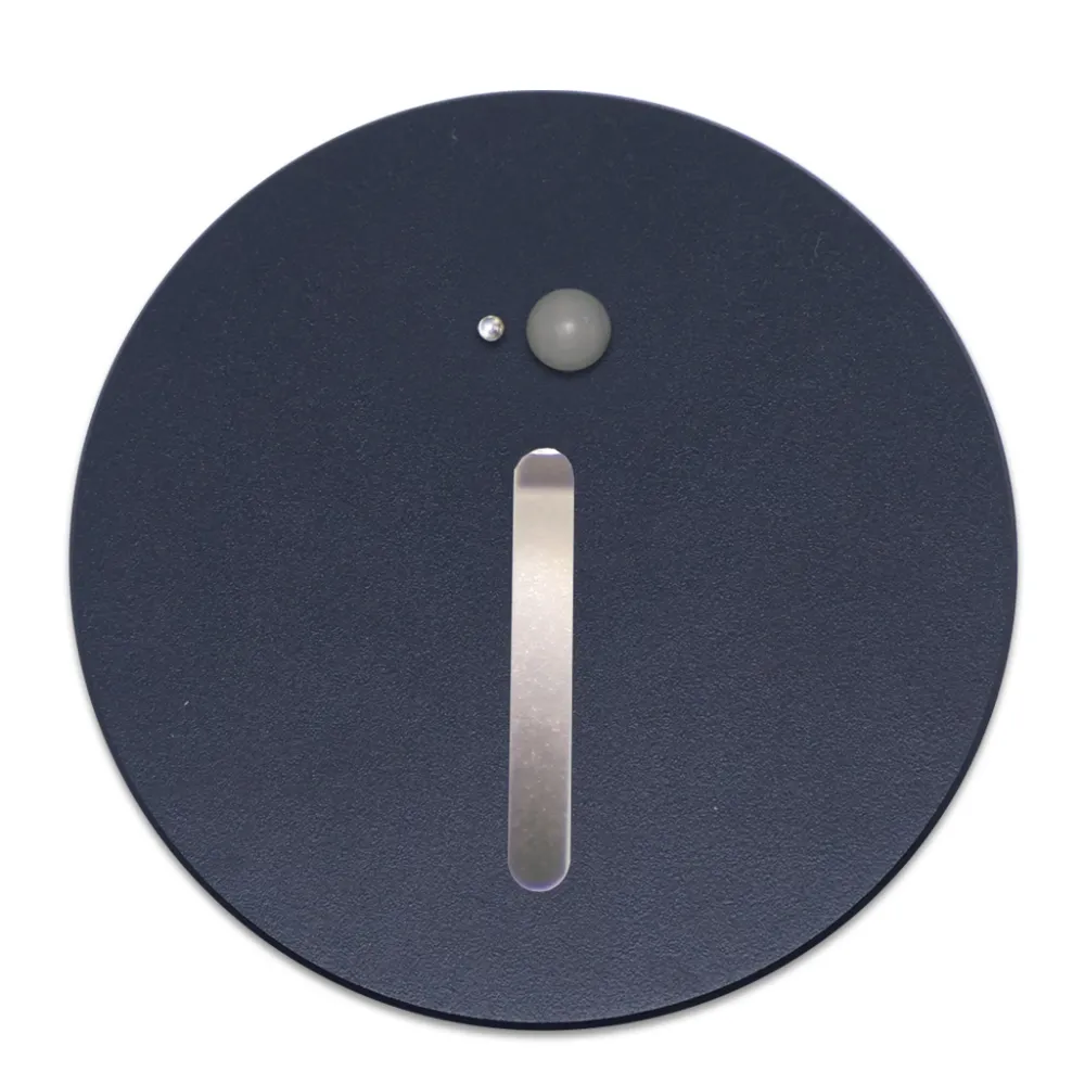 Στρογγυλό Κάλυμμα Φωτιστικού Mikro Μαύρο Για Δέσμη Τύπου Λεπίδα 24° Για Sensor d9.1cm Αλουμίνιο