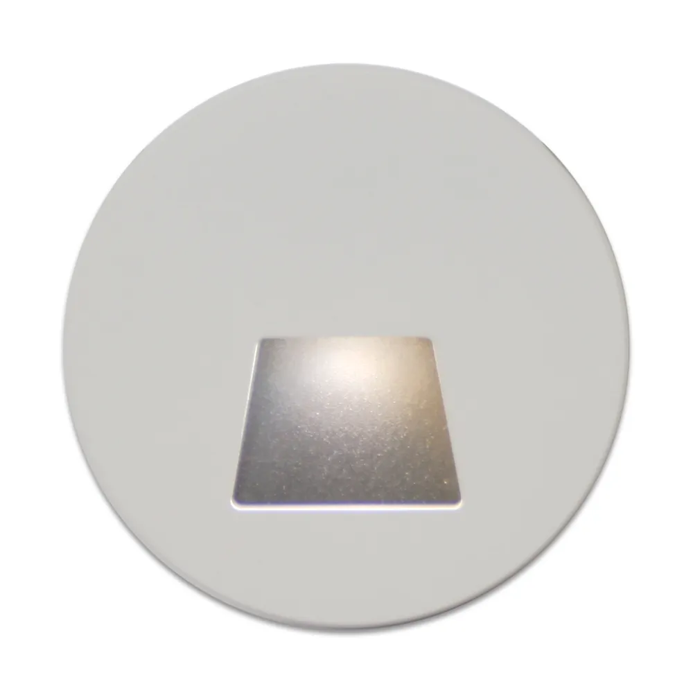 Στρογγυλό Κάλυμμα Φωτιστικού Mikro Λευκό Για Δέσμη Τύπου Τραπέζιο 52° Χωρίς Sensor d9.1cm Αλουμίνιο