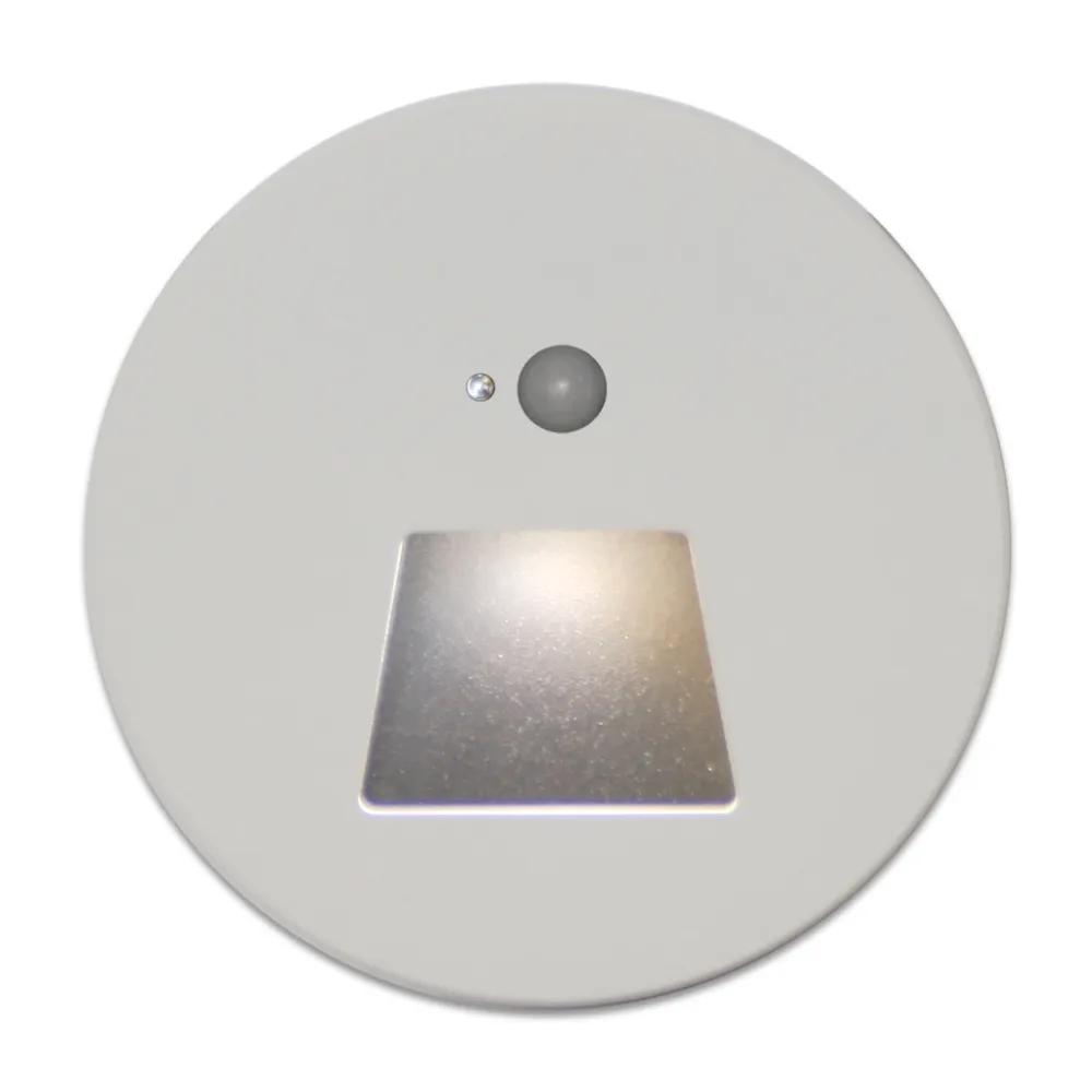 Στρογγυλό Κάλυμμα Φωτιστικού Mikro Λευκό Για Δέσμη Τύπου Τραπέζιο 52° Για Sensor d9.1cm Αλουμίνιο