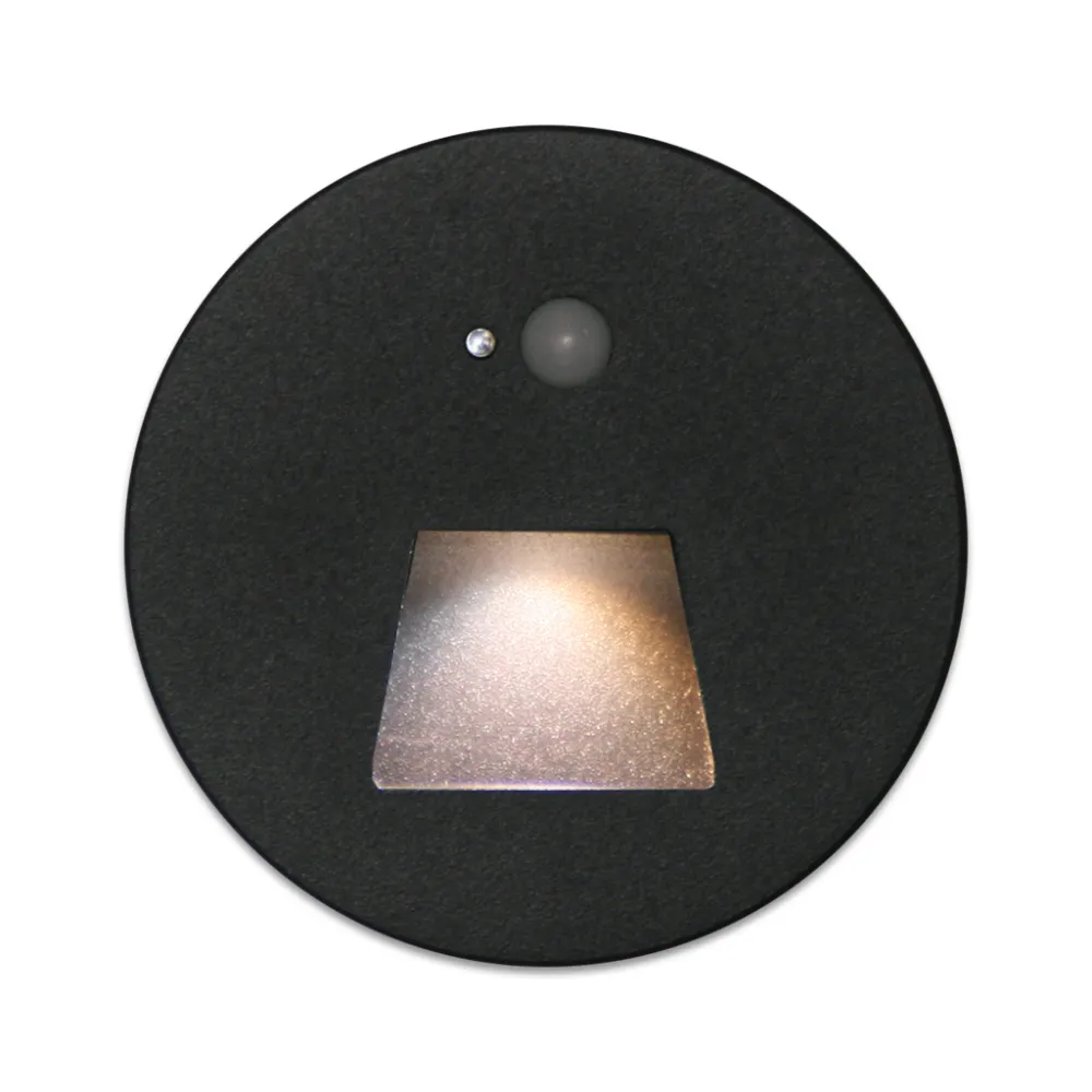 Στρογγυλό Κάλυμμα Φωτιστικού Mikro Μαύρο Για Δέσμη Τύπου Τραπέζιο 52° Για Sensor d9.1cm Αλουμίνιο