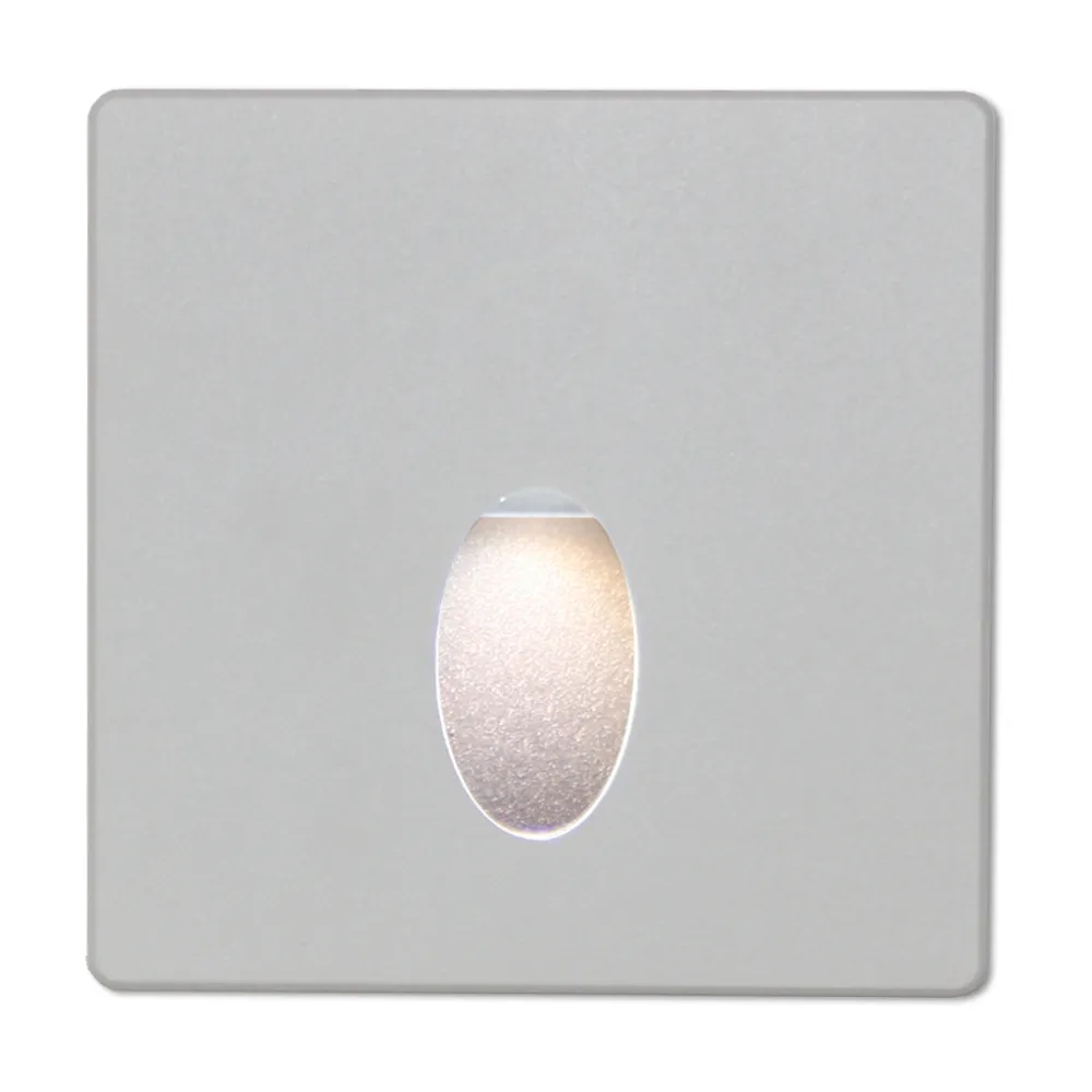 Τετράγωνο Κάλυμμα Φωτιστικού Mikro Λευκό Για Δέσμη Τύπου Oval 38° Χωρίς Sensor l9w9cm Αλουμίνιο