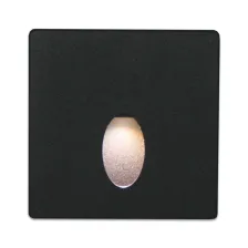 Τετράγωνο Κάλυμμα Φωτιστικού Mikro Μαύρο Για Δέσμη Τύπου Oval 38° Χωρίς Sensor l9w9cm Αλουμίνιο