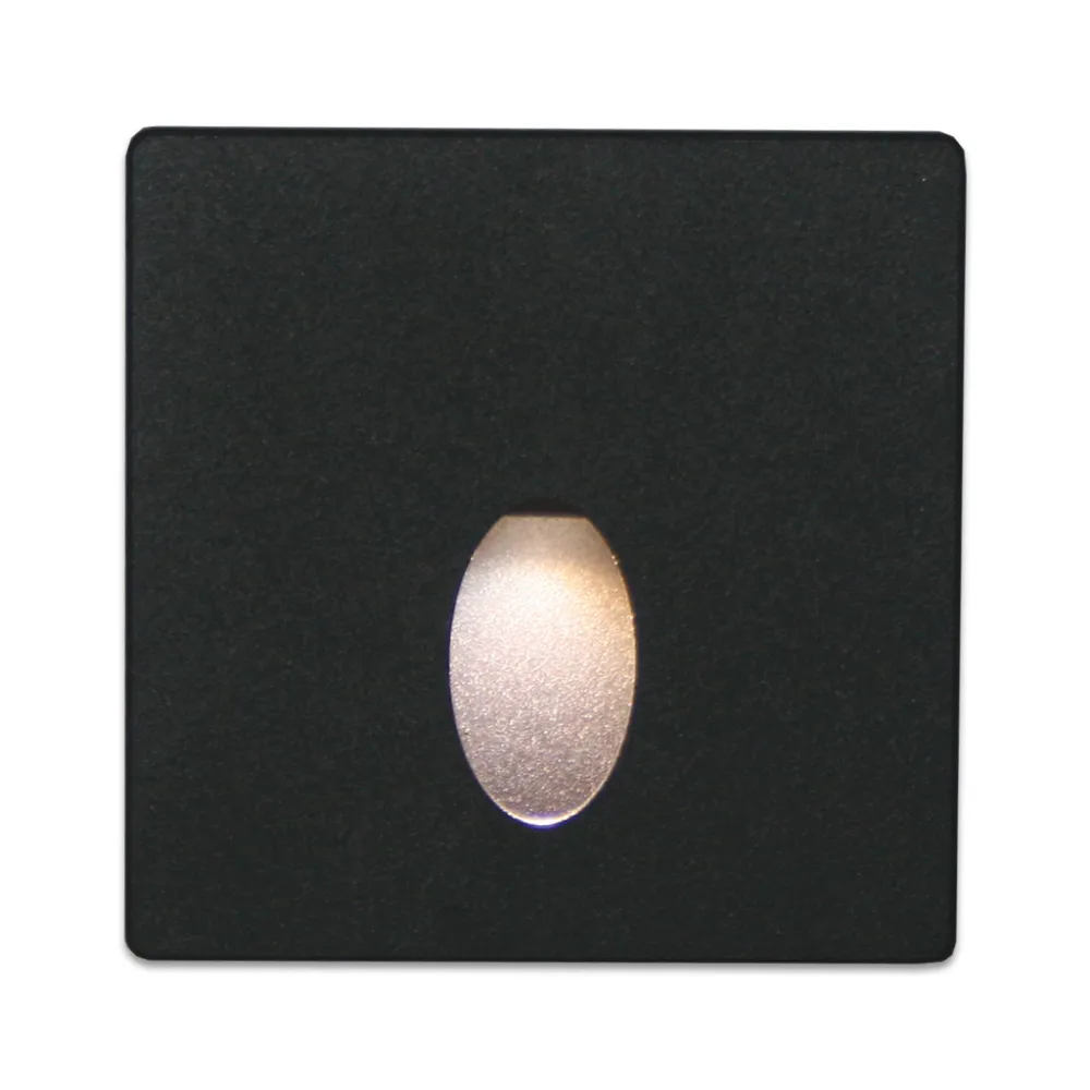 Τετράγωνο Κάλυμμα Φωτιστικού Mikro Μαύρο Για Δέσμη Τύπου Oval 38° Χωρίς Sensor l9w9cm Αλουμίνιο