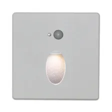 Τετράγωνο Κάλυμμα Φωτιστικού Mikro Λευκό Για Δέσμη Τύπου Oval 38° Για Sensorl9w9cm Αλουμίνιο