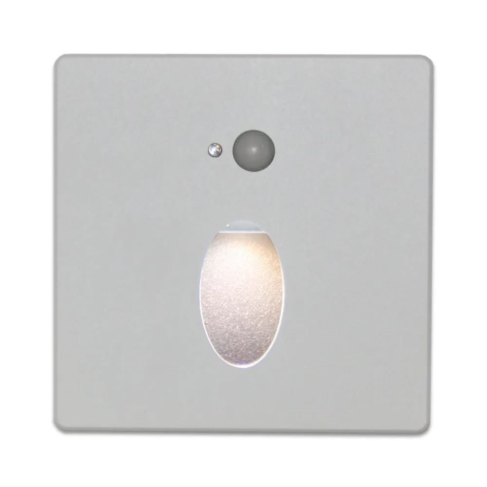 Τετράγωνο Κάλυμμα Φωτιστικού Mikro Λευκό Για Δέσμη Τύπου Oval 38° Για Sensorl9w9cm Αλουμίνιο