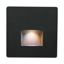 Τετράγωνο Κάλυμμα Φωτιστικού Mikro Μαύρο Για Δέσμη Τύπου Τετράγωνο 60° Χωρίς Sensor l9w9cm Αλουμίνιο