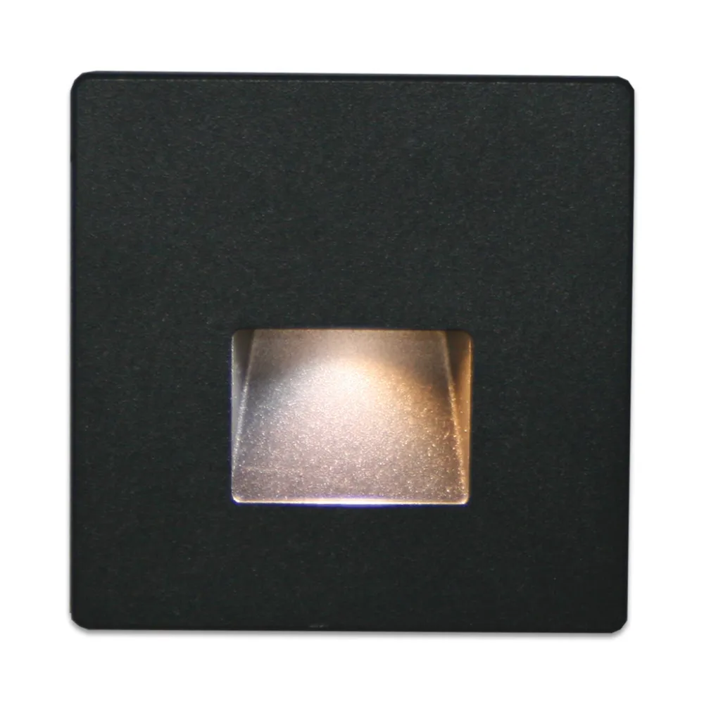 Τετράγωνο Κάλυμμα Φωτιστικού Mikro Μαύρο Για Δέσμη Τύπου Τετράγωνο 60° Χωρίς Sensor l9w9cm Αλουμίνιο