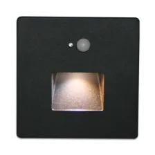 Τετράγωνο Κάλυμμα Φωτιστικού Mikro Μαύρο Για Δέσμη Τύπου Τετράγωνο 60° Για Sensor l9w9cm Αλουμίνιο