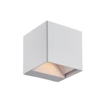 Επίτοιχο Φωτιστικό Box Led 6W 3000K Λευκό  IP65 ABS+PC seaside class h10w10d10cm 230V Δέσμη  0-110°